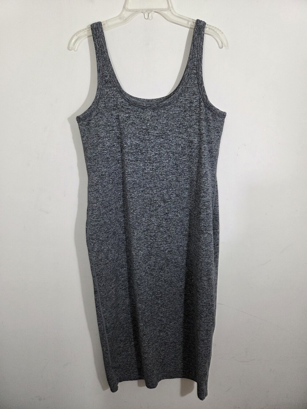 Vuori Halo Essential DreamKnit Dress Heathered Grey Black Size Large Athletic - Picture 4 of 7